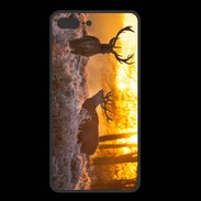 Coque  Iphone 8 Plus PREMIUM Cerf au couché de soleil 600