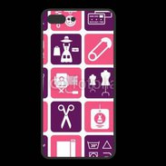 Coque  Iphone 8 Plus PREMIUM Fond symboles couturière