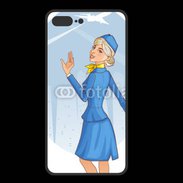 Coque  Iphone 8 Plus PREMIUM Hôtesse de l'air 6