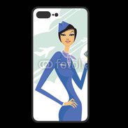 Coque  Iphone 8 Plus PREMIUM Hôtesse de l'air 8