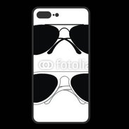 Coque  Iphone 8 Plus PREMIUM Lunettes aviator pilote 
