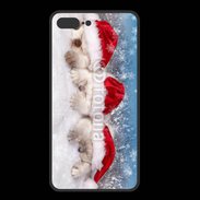 Coque  Iphone 8 Plus PREMIUM 3 chatons Noël