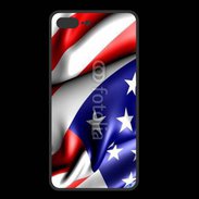 Coque  Iphone 8 Plus PREMIUM Drapeau USA 750