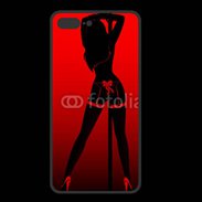 Coque  Iphone 8 Plus PREMIUM Pole danseuse noir et rouge