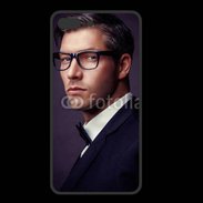 Coque  Iphone 8 Plus PREMIUM Homme charmant en costume et lunettes