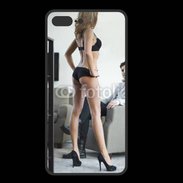 Coque  Iphone 8 Plus PREMIUM Femme debout en lingerie sexy devant homme 