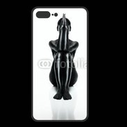 Coque  Iphone 8 Plus PREMIUM Femme nue body painting noir et blanc 2