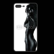 Coque  Iphone 8 Plus PREMIUM Femme nue body painting noir et blanc 4