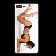 Coque  Iphone 8 Plus PREMIUM Femme brune sexy avec talon aiguille