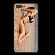 Coque  Iphone 8 Plus PREMIUM Femme brune en bikini à la plage
