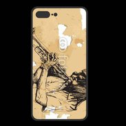 Coque  Iphone 8 Plus PREMIUM Illustration trompettiste 