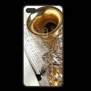 Coque  Iphone 8 Plus PREMIUM Saxophone et partitions 16
