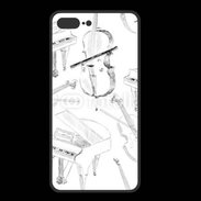 Coque  Iphone 8 Plus PREMIUM Instruments de musique en dessin 90