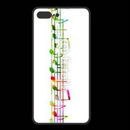 Coque  Iphone 8 Plus PREMIUM Portée de notes en couleur 50