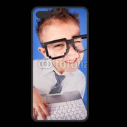 Coque  Iphone 8 Plus PREMIUM jeune Geek avec clavier