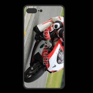 Coque  Iphone 8 Plus PREMIUM Moto sur circuit