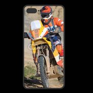 Coque  Iphone 8 Plus PREMIUM Rallie Raid en moto