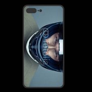 Coque  Iphone 8 Plus PREMIUM homme avec casque de moto