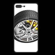 Coque  Iphone 8 Plus PREMIUM Pneu complet étrier jaune