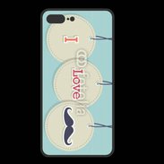 Coque  Iphone 8 Plus PREMIUM I love moustache 5