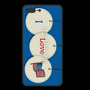 Coque  Iphone 8 Plus PREMIUM I love USA 5