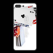 Coque  Iphone 8 Plus PREMIUM Paire d'as au poker 5