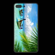 Coque  Iphone 8 Plus PREMIUM Plage tropicale