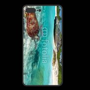 Coque  Iphone 8 Plus PREMIUM Belle plage avec tortue
