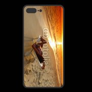 Coque  Iphone 8 Plus PREMIUM Couché de soleil agréable sur la plage
