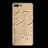 Coque  Iphone 8 Plus PREMIUM Soleil et sable sur la plage