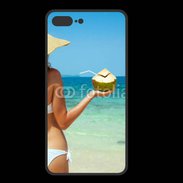 Coque  Iphone 8 Plus PREMIUM Cocktail noix de coco sur la plage 5