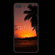 Coque  Iphone 8 Plus PREMIUM Cocotier au soleil couchant