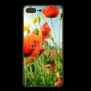 Coque  Iphone 8 Plus PREMIUM Champs de coquelicots