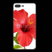 Coque  Iphone 8 Plus PREMIUM Hibiscus rouge
