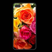 Coque  Iphone 8 Plus PREMIUM Bouquet de roses multicouleurs