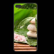 Coque  Iphone 8 Plus PREMIUM Galet et feuilles mouillées