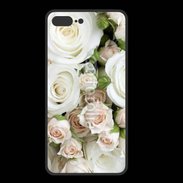 Coque  Iphone 8 Plus PREMIUM Rose blanche et rose 5
