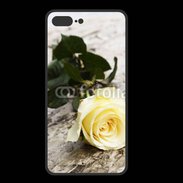 Coque  Iphone 8 Plus PREMIUM Belle rose Jaune 50