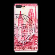 Coque  Iphone 8 Plus PREMIUM Timbre 1957 Cathédrale de Rouen