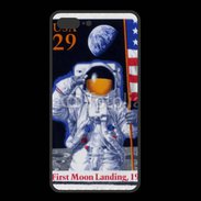 Coque  Iphone 8 Plus PREMIUM Timbre anniversaire premier pas sur la lune USA