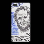 Coque  Iphone 8 Plus PREMIUM Timbre France Stendhal