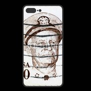 Coque  Iphone 8 Plus PREMIUM Timbre USA Nimitz