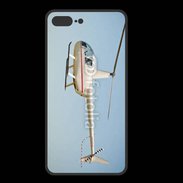 Coque  Iphone 8 Plus PREMIUM Hélicoptère R44 blanc