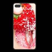 Coque  Iphone 8 Plus PREMIUM Fraise et bouche