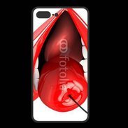 Coque  Iphone 8 Plus PREMIUM Cerise et bouche 2