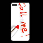 Coque  Iphone 8 Plus PREMIUM Call me en rouge à lèvres