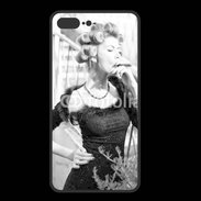 Coque  Iphone 8 Plus PREMIUM Aristocrate en noir et blanc
