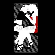 Coque  Iphone 8 Plus PREMIUM Illustration bisou lesbienne