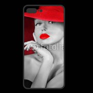 Coque  Iphone 8 Plus PREMIUM Femme élégante en noire et rouge 15