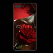 Coque  Iphone 8 Plus PREMIUM Belle rose rouge 500